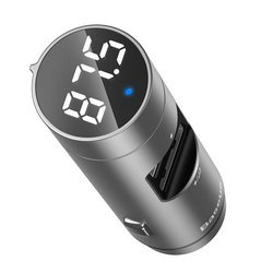 Baseus Energy Column | Transmiter FM Bluetooth + ładowarka samochodowa 2x USB