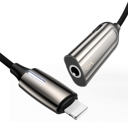 Baseus Adapter L56 | Adapter audio do iPhone Lightning - Lightning / AUX EOL